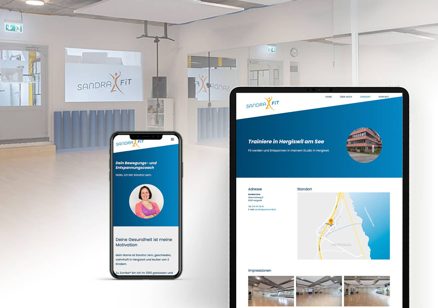 Raumfotografie Luzern: Fitnessraumfotografie für Website