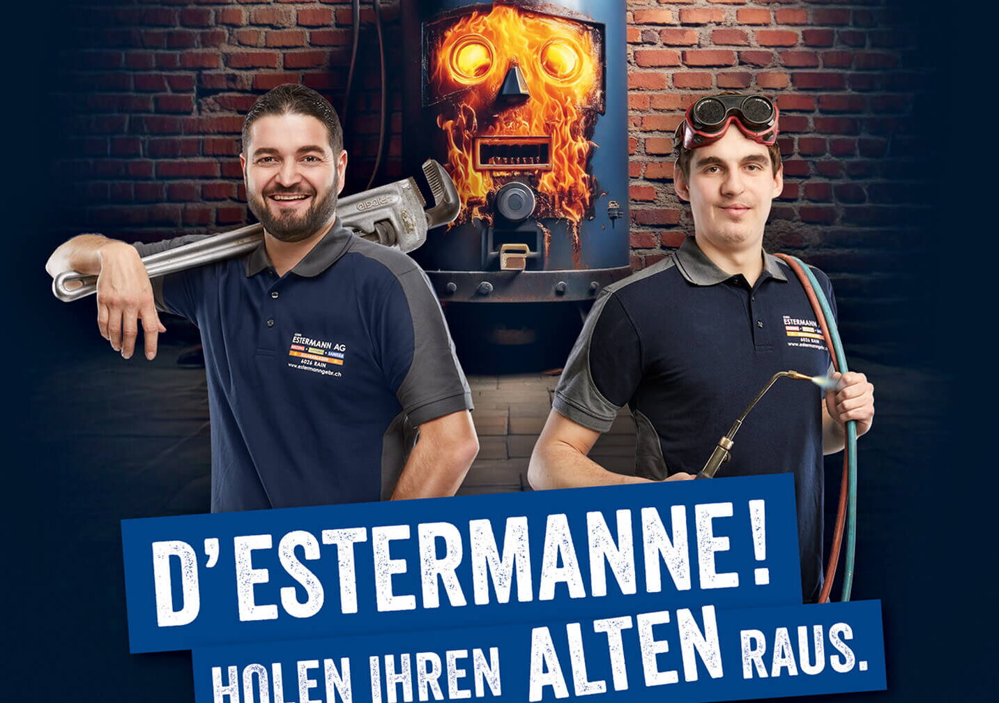Werbeagentur für Branding und Keyvisual für Heizungsfirma