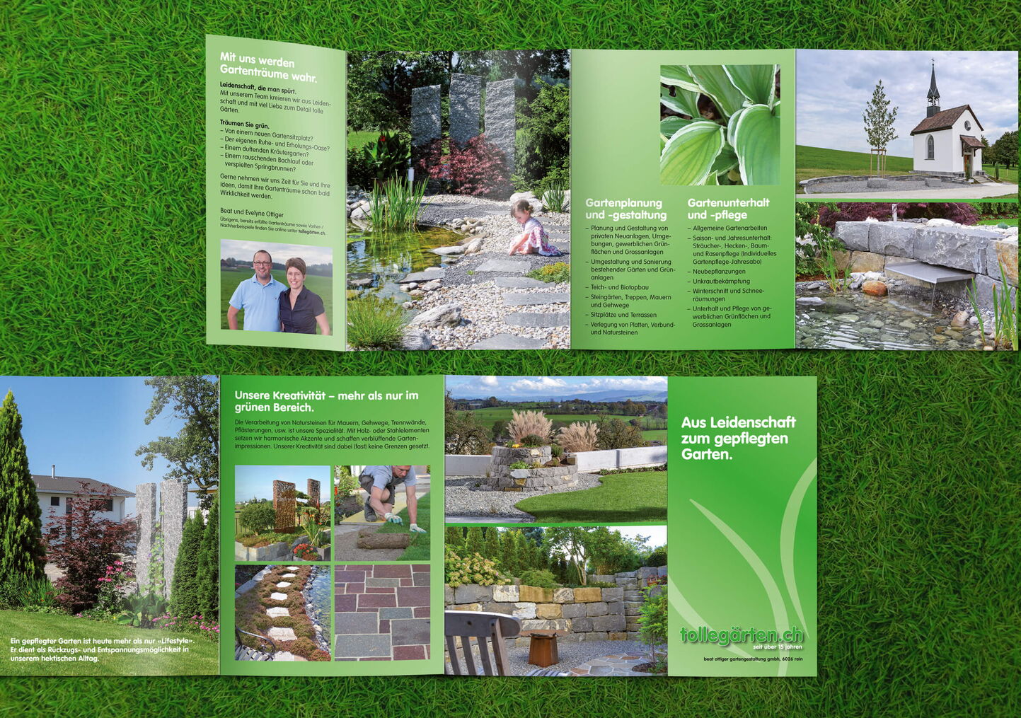 Grafiker Luzern für Imageflyer und Faltflyer für deinen Handwerksbetrieb
