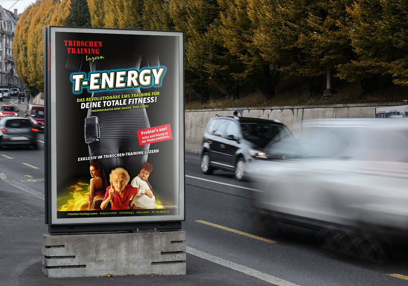 Plakatgestaltung und Corporate Design Agentur Luzern für Strassenbewerbung