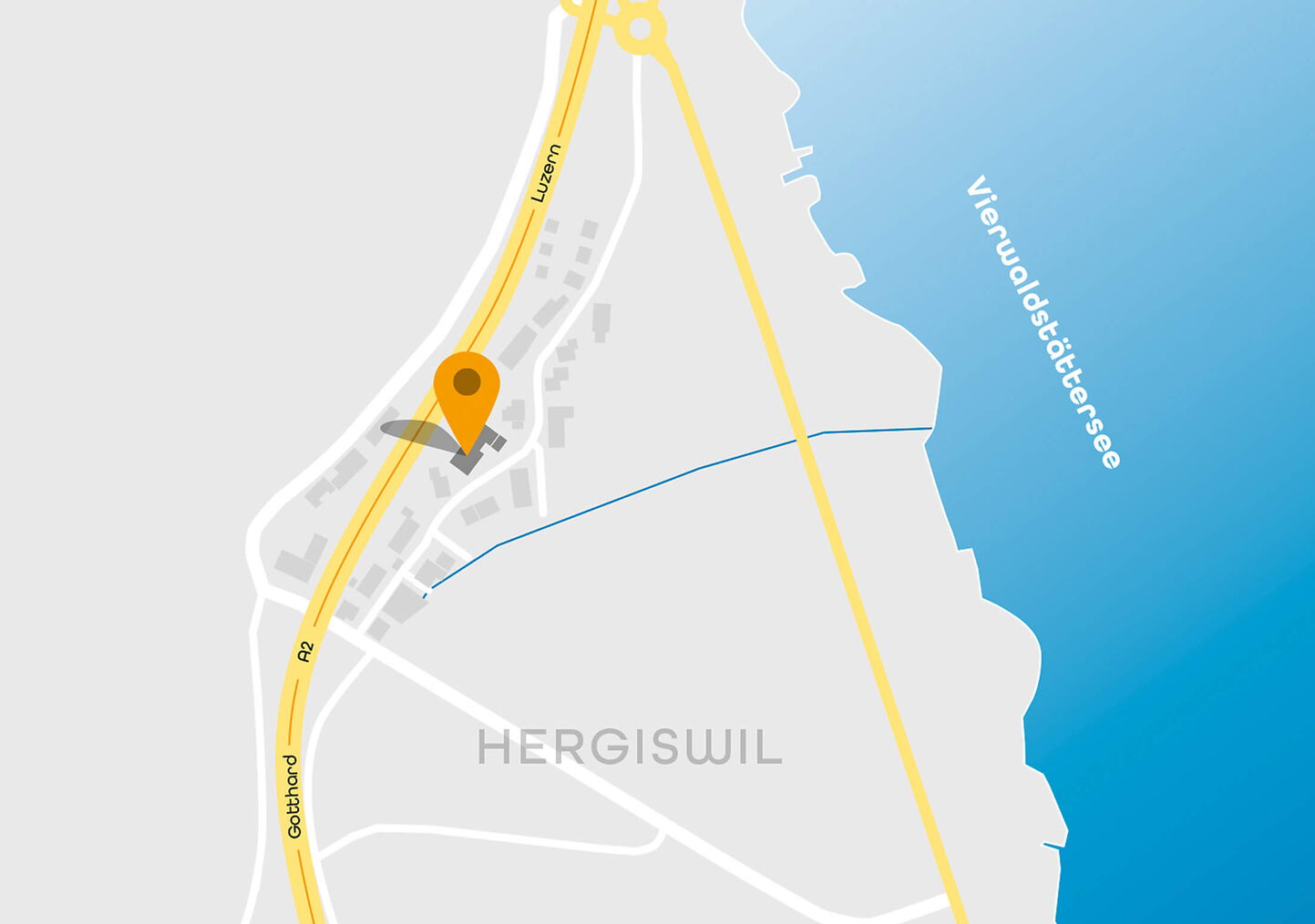 Grafiker Luzern: Standortillustration für Firmendomizil