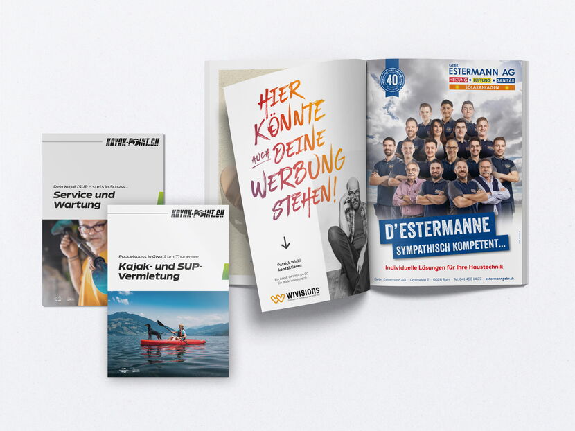 Grafikdesign Agentur aus Luzern für Flyer- und Inserategestaltung