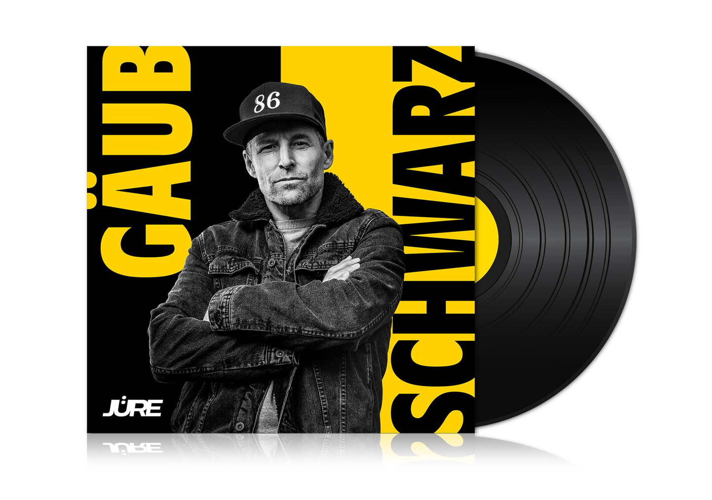 Grafiker Luzern: Gestaltung Music Artist Cover JÜRE - Single Gäub Schwarz