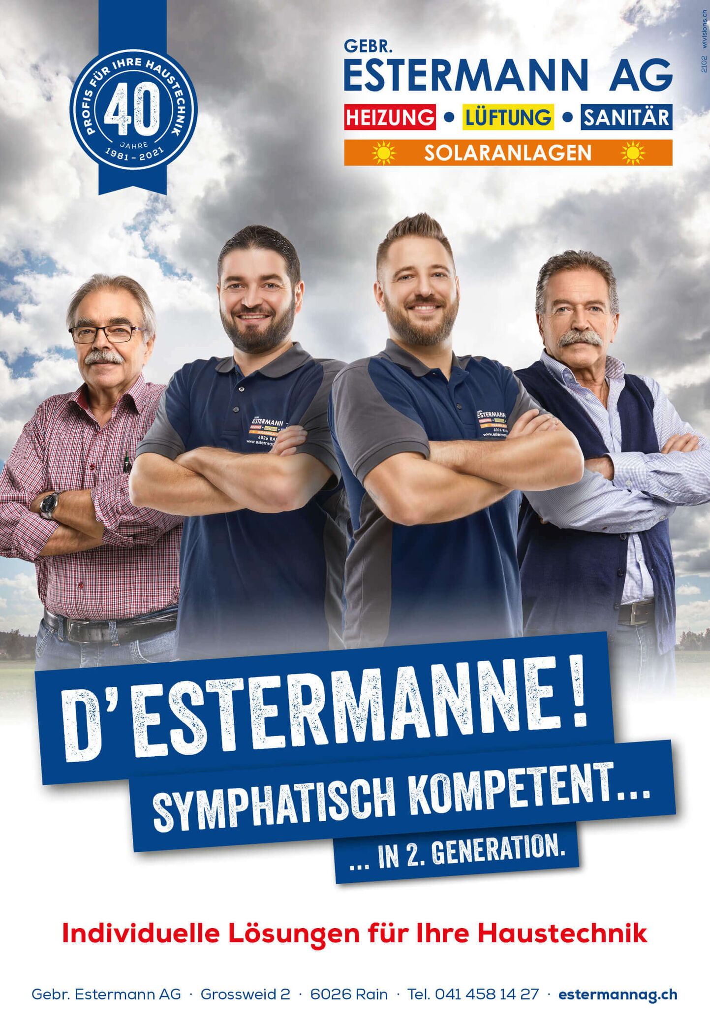 Grafiker Luzern - Kreative Inserategestaltung und Werbeidee für Sanitärfirma