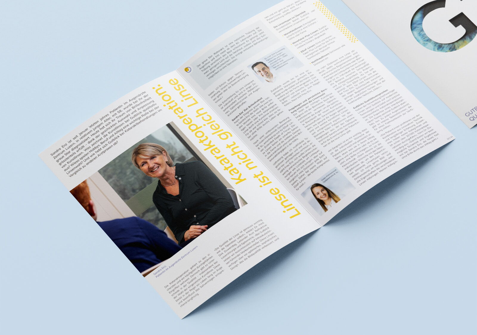 Firmenreportage Fotografie für Magazin der Augenpraxis in Luzern