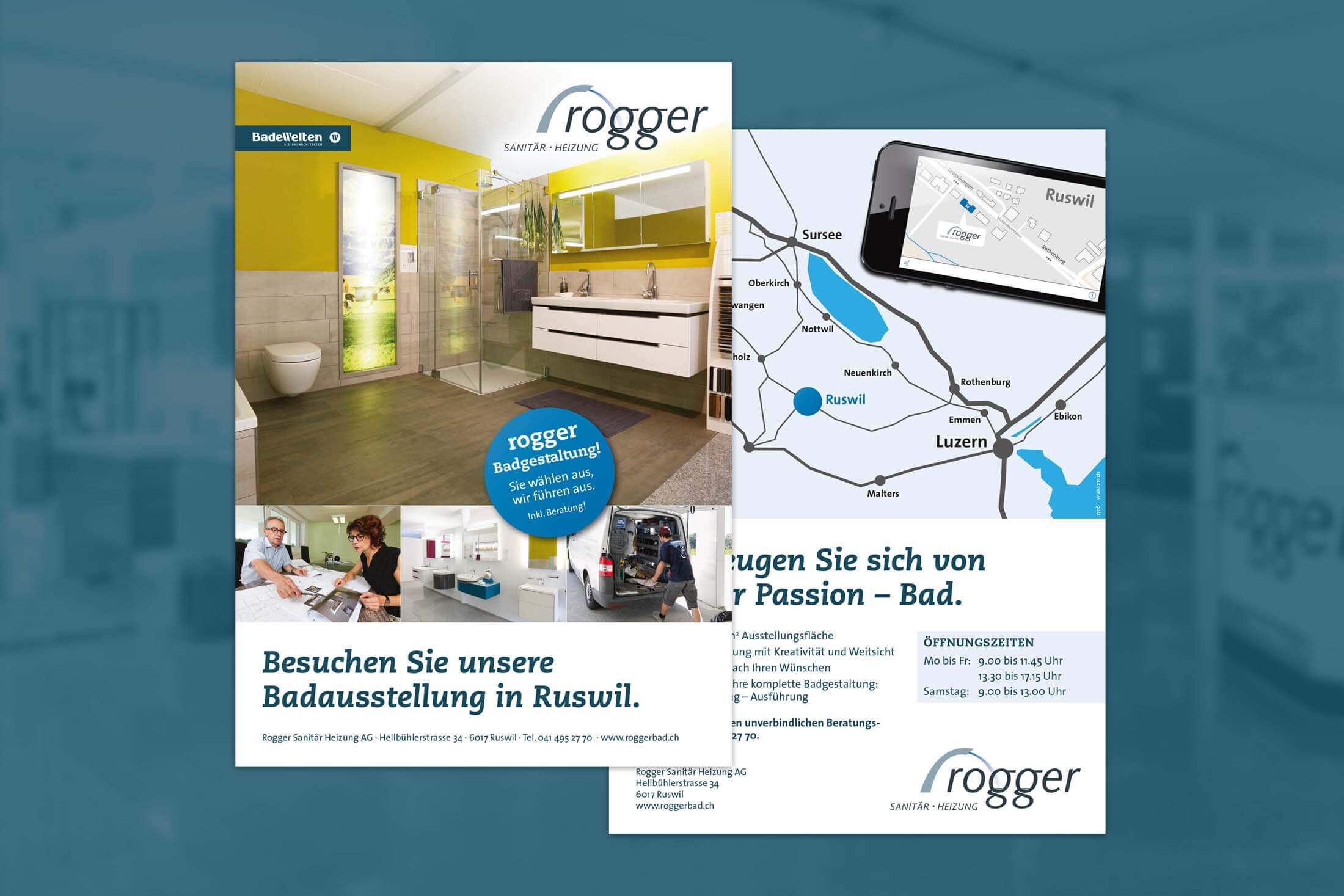Grafik Luzern: Inserate- und Flyergestaltung in einheitlichem Erscheinungsbild