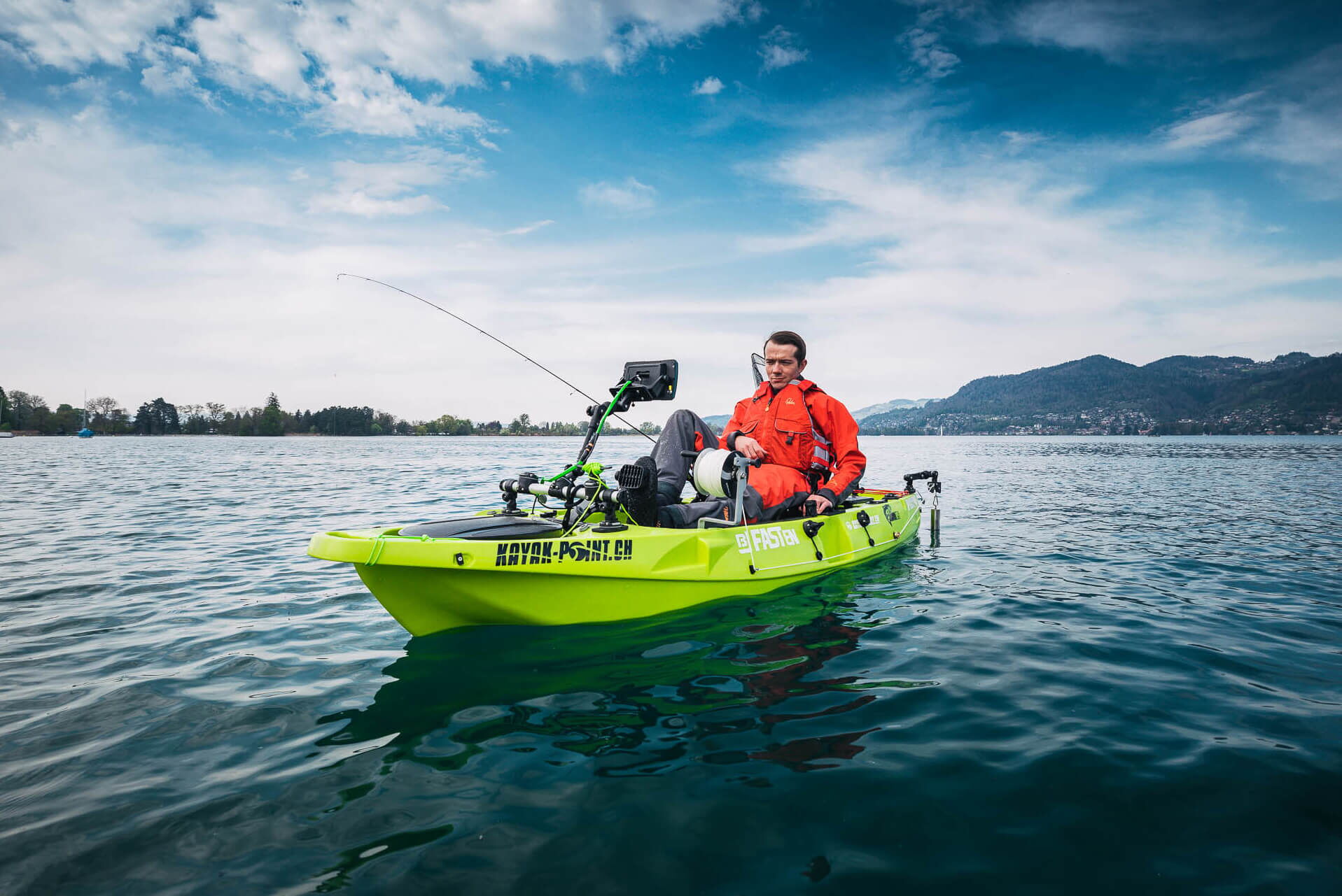 Werbefotografie für Fischerkajak und Kajaktouren