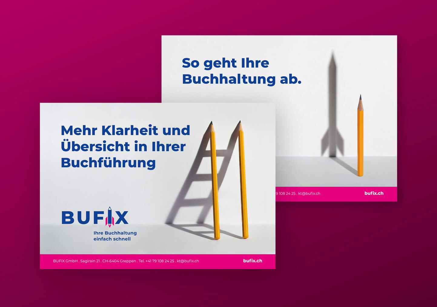 Grafikatelier Luzern: Inserategestaltung für Treuhandunternehmen