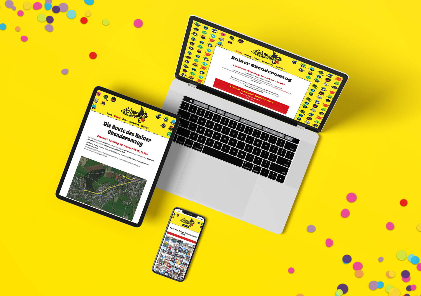 Responsive Website für Eventwebsite