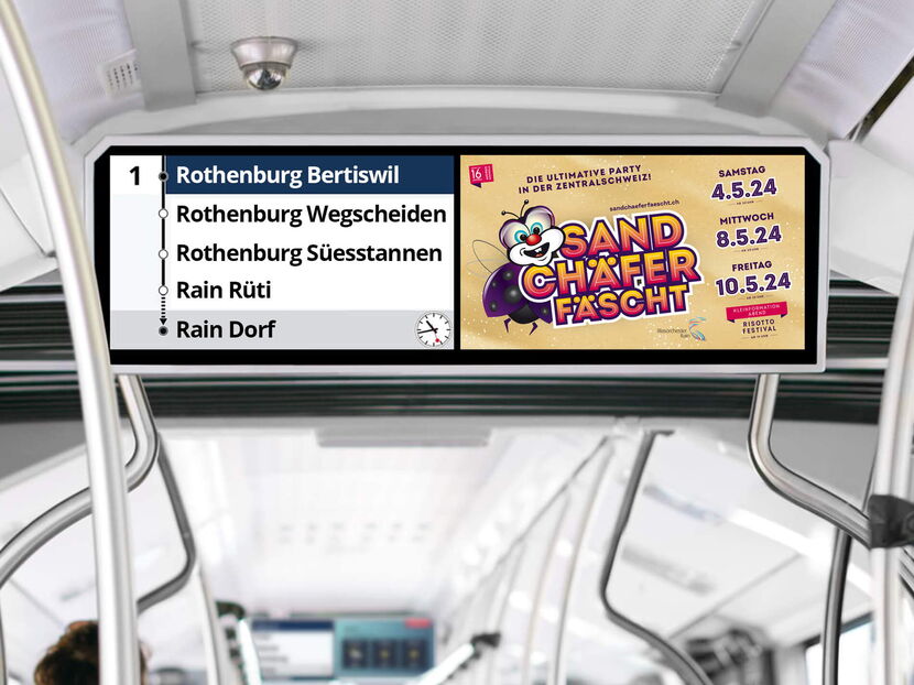 Werbeagentur Luzern für sichtbare Busscreenwerbung